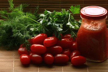 cherry tomatoes salad texture eco food concept Vitamins