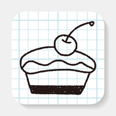 cake doodle drawing