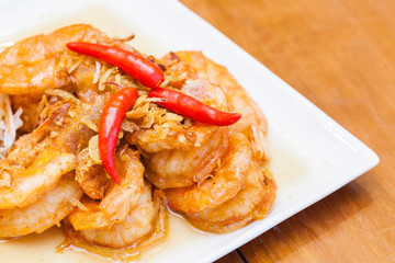 Stirfry Tiger Prawns in Tamarind Sauce Favourite dish within Tha