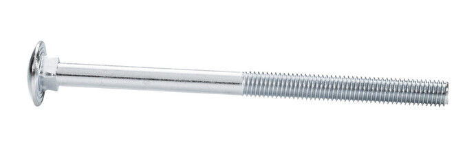 Screw-bolts on white background.