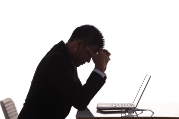 depressed businessman
