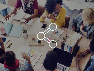 Share Connection Technology Sharing Global Communications Concep