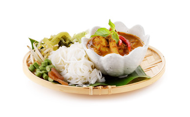 noodles fish curry crab