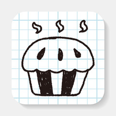 cupcake doodle drawing
