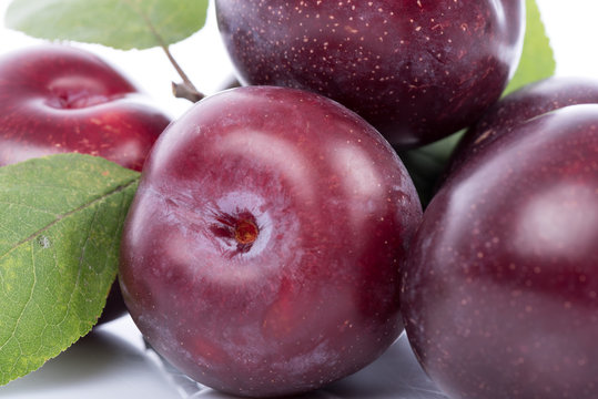 Ripe cherry plums