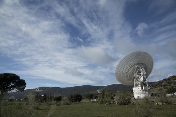 antenas 01 / plano general de antena, telecomunicaciones espaciales y radiotelescopio 