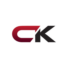 modern initial logo CK