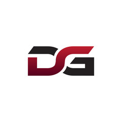 modern initial logo DG