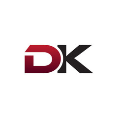 modern initial logo DK