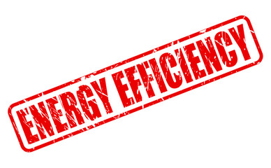 ENERGY EFFICIENCY red stamp text