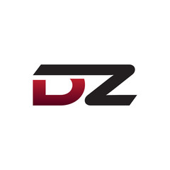 modern initial logo DZ