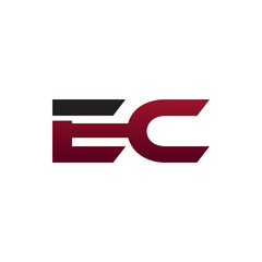 modern initial logo EC