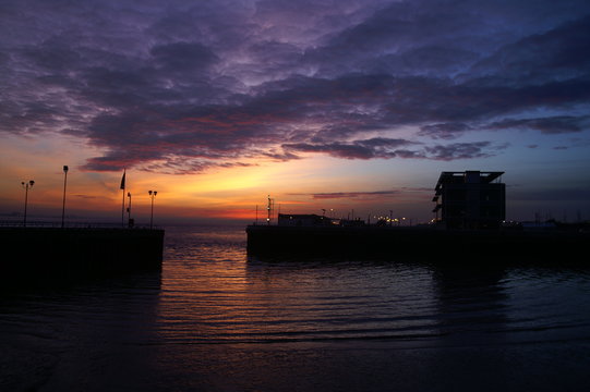 Sunset Over The River Humber, Kingston Upon Hull