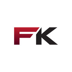 modern initial logo FK