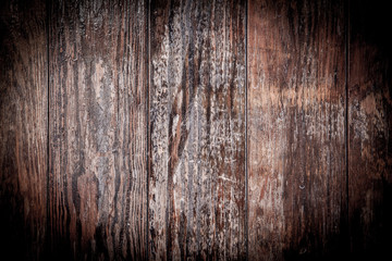 Obraz premium Wooden background texture with strong vignette
