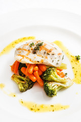 fish with vegetables