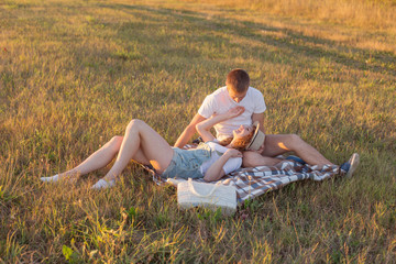 Young couple outdoor