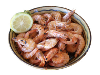 Schale mit Gambas