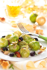 Baked Brussel sprouts.