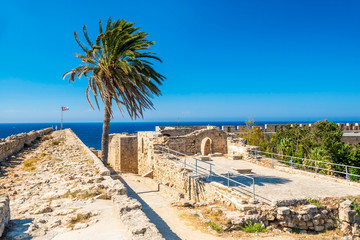 Walls of of Kyrenia Castle. Cyprus