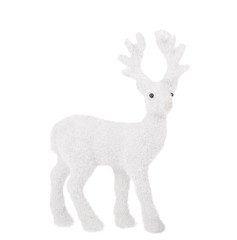 white isolated deer toy