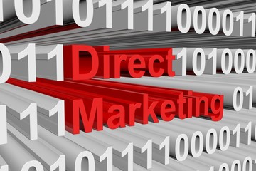 Direct Marketing is presented in the form of binary code