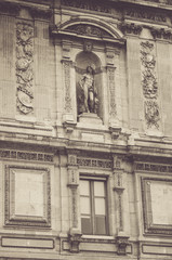 Obraz premium Facade of Louvre museum Paris France
