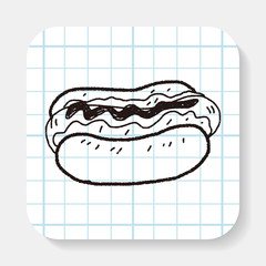 hot dog doodle