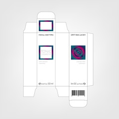 cosmetic packaging. Vector