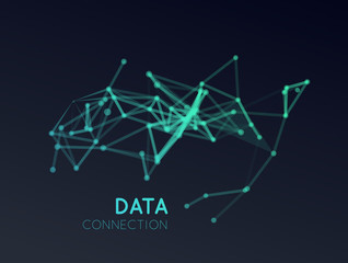 Abstract network connection background