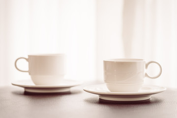 White coffee cup