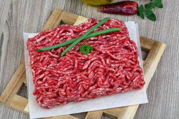 Minced beef meat