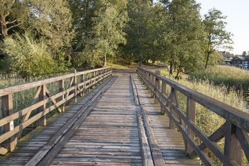 Obraz premium Footpath at Trakai, Vilnius