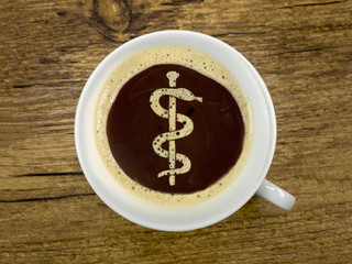 Kaffee verkürzt die wartezeit im Wartezimmer