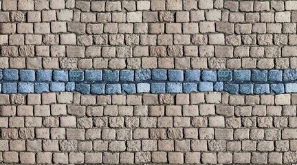 Stone road  seamless texture.  stone block paving. Stone blocks