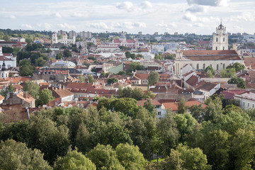 Fototapeta na wymiar Cityscape of Modern Vilnius,