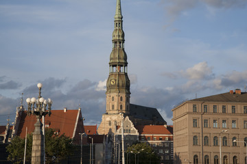 Obraz premium St Peters Lutheran Church, Riga