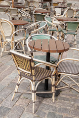 Cafe Chairs and Table, Paris