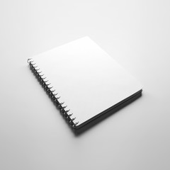 Picture of blank note book. 3d render