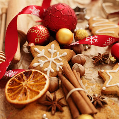 christmas gingerbreads baking