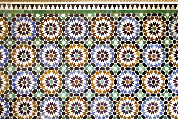 Beautiful colored tiles