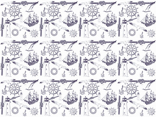 background with elements of navy theme