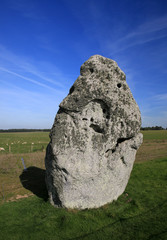 Stonehenge in England, the ancient circle of stones.  This is a single stone.