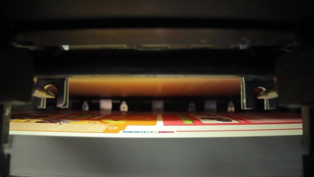 Typography. Part of the printing machine