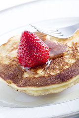 Pancakes with strawberry