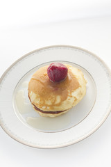 Pancakes with strawberry