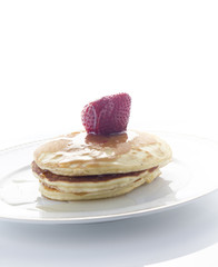 Pancakes with strawberry