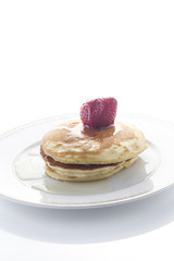 Pancakes with strawberry