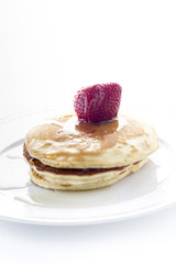 Pancakes with strawberry