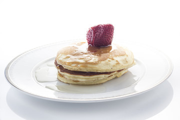 Pancakes with strawberry